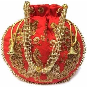 Wholesale Lot Handmade Embroidered Clutch Purse Potli Bag Bag Pea :^)